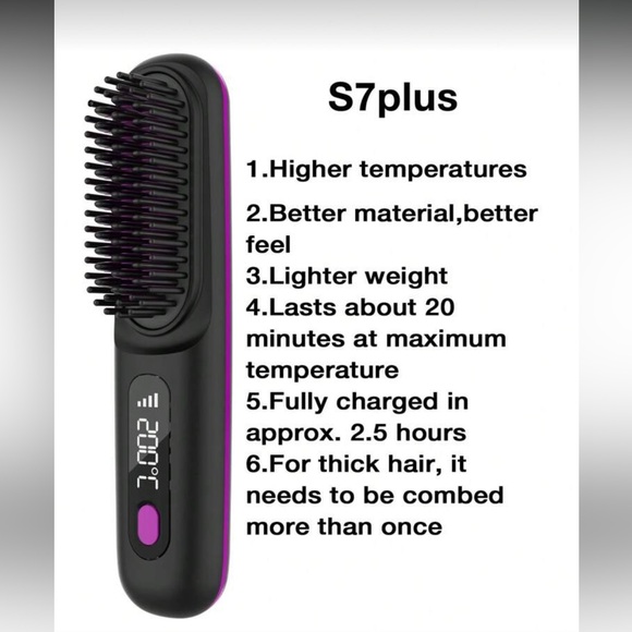 Hair Straightening Brush Portable - Picture 5 of 8
